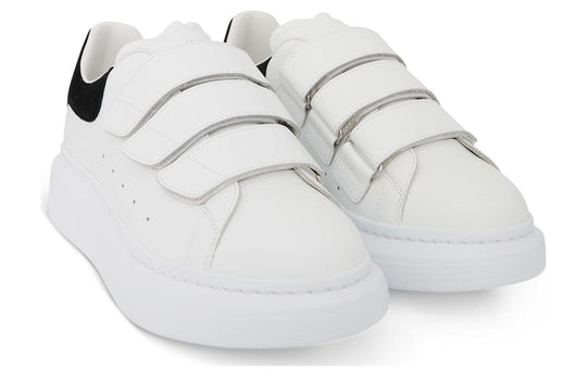 WMNS) Alexander McQueen Oversized Triple Strap Sneaker 'White Black' -  KICKS CREW